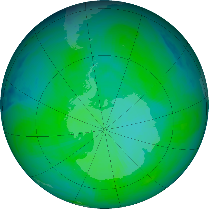 Ozone Map 1986-12-12